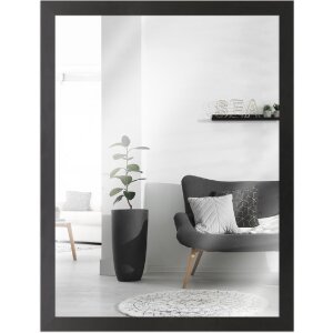 Houten lijst Classic 18x24 cm spiegel glas zwart