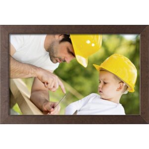 Houten lijst Classic 20x25 cm normaal glas notenhout