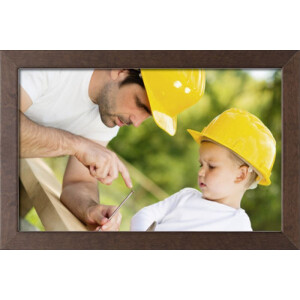 Houten lijst Classic 21x29,7 cm museumglas walnoot