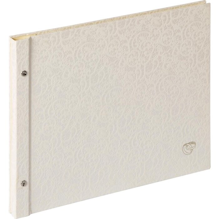 Schroef Album Bruiloft Muziek wit 38x31 cm