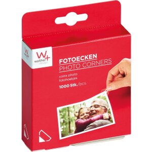 Walther Fotohoekjes transparant 15mm 1000 stuks