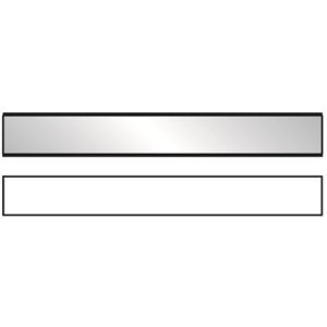 10x etiketvenster 20x150 mm zelfklevend