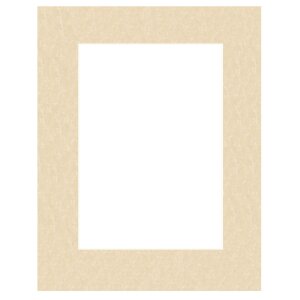 Passepartout 9x13 cm - 5x7 cm Perg Avorio Antico