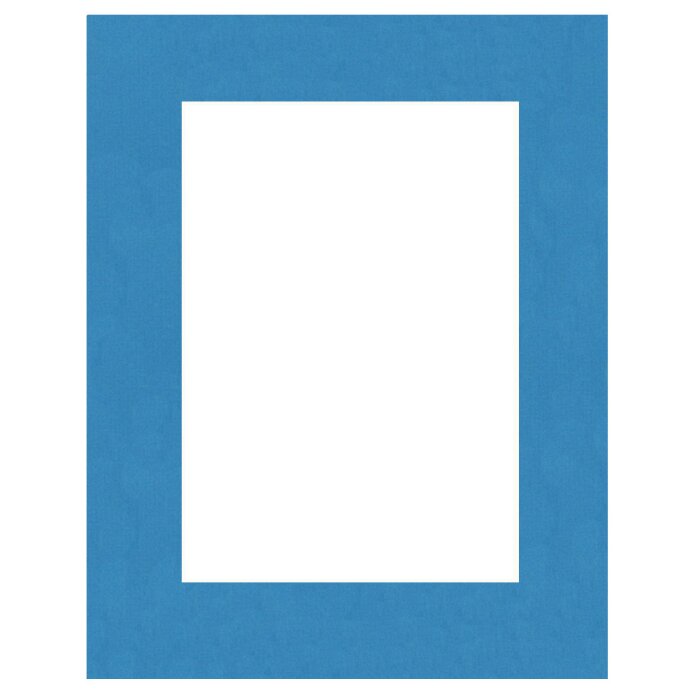 Passepartout 15x20 cm - 10x15 cm Blauw Ortensia