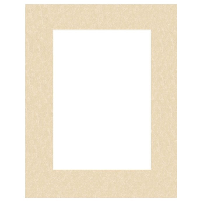 Passepartout 20x20 cm - 10x10 cm Perg Avorio Antico