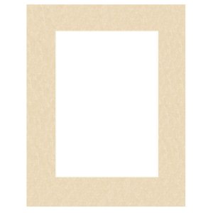 Passepartout 20x20 cm - 10x10 cm Perg Avorio Antico