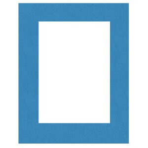 Passepartout 24x30 cm - 15x20 cm Blauw Ortensia