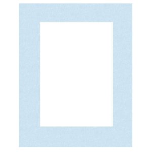 Passepartout 40x40 cm - 30x30 cm Perg Blauw