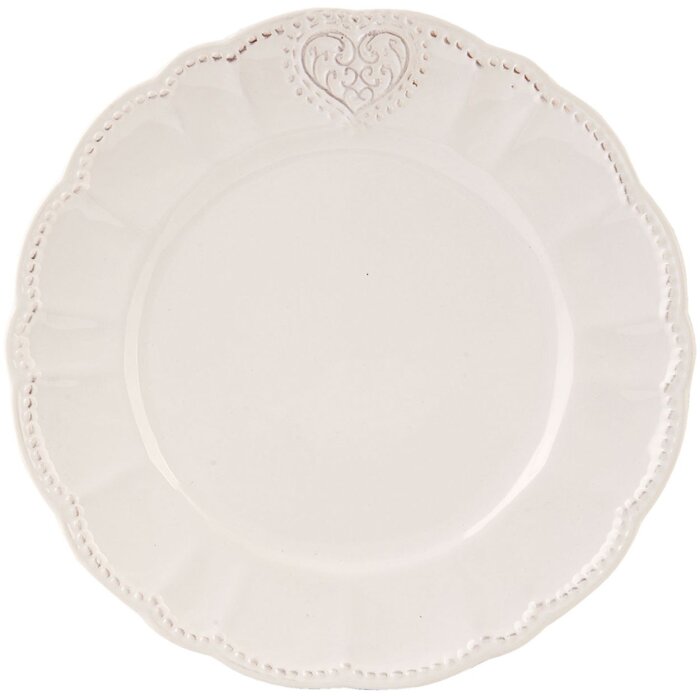 21 cm keramisch bord hart