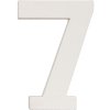Nummer 7 van mdf naturel 8x5 cm