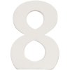 Nummer 8 van mdf naturel 8x5 cm