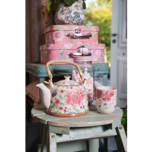 6cete0028 Theepot gekleurd van Clayre Eef