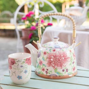 6cete0028 Theepot gekleurd van Clayre Eef