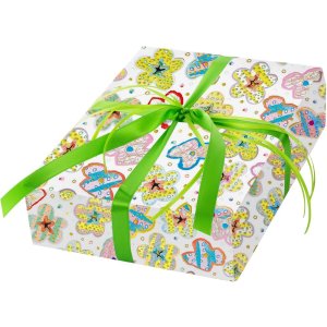 Inpakpapier Fantasia wit
