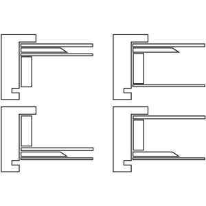 Mode 3d houten lijst diepte-effect