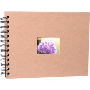 HNFD Spiraal Album Buldana 23x17 cm 40 zwarte paginas