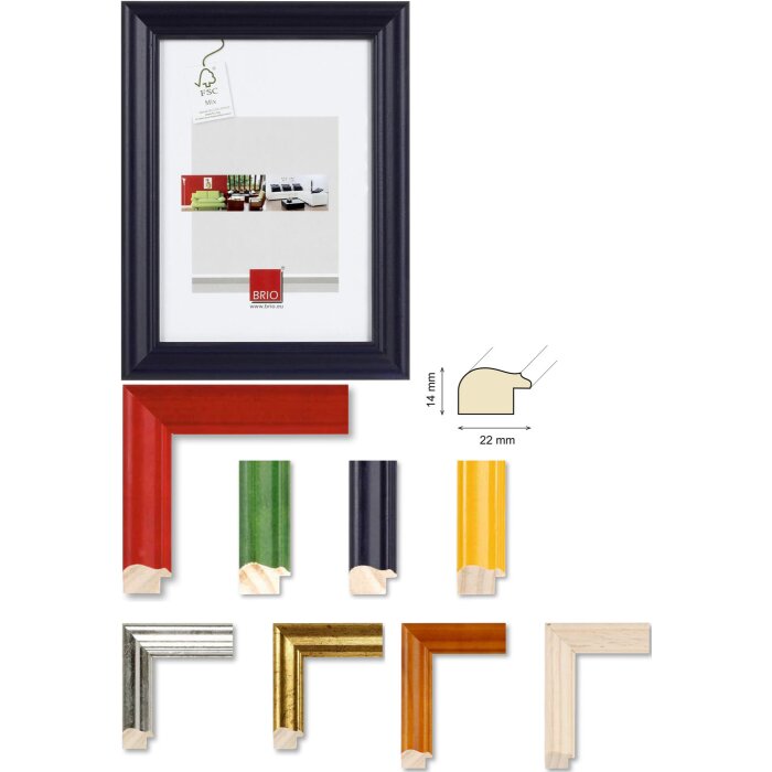 Ceanothe Houten lijst Circee 10x15 cm tot 60x80 cm