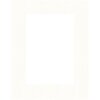 Afgeschuind passepartout Bianco (wit) 40 maten