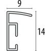 Kunststof lijst New Easy 10x15 cm zilver
