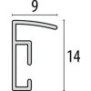 Kunststof lijst New Easy 20x30 cm zilver