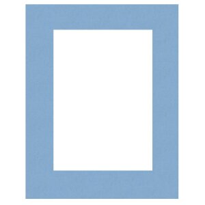Passepartout blauw - Turchese 40 maten