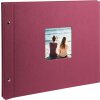 Schroefalbum Bella Vista Trend 39x31 cm blanco paginas fuchsia