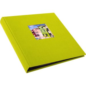 Fotoalbum Bella Vista groen 30x31 cm blanco paginas