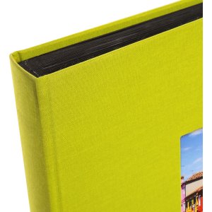 Fotoalbum Bella Vista groen 30x31 cm blanco paginas