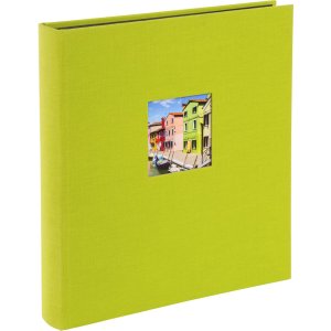 Fotoalbum Bella Vista groen 30x31 cm blanco paginas
