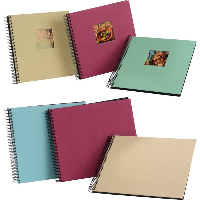 Spiraal Album Bella Vista Trend 3 formaten en kleuren 24x17 - 35x30 cm