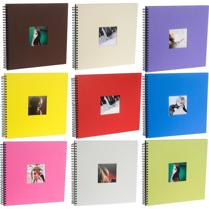 Spiraal Album Khari 20 kleuren 33x33 cm