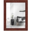Spiegel glas houten lijst h740 bruin 30x60 cm