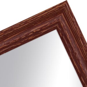 Spiegel glas houten lijst h740 bruin 40x40 cm