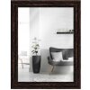 Spiegel glas houten lijst h740 zwart 30x42 cm