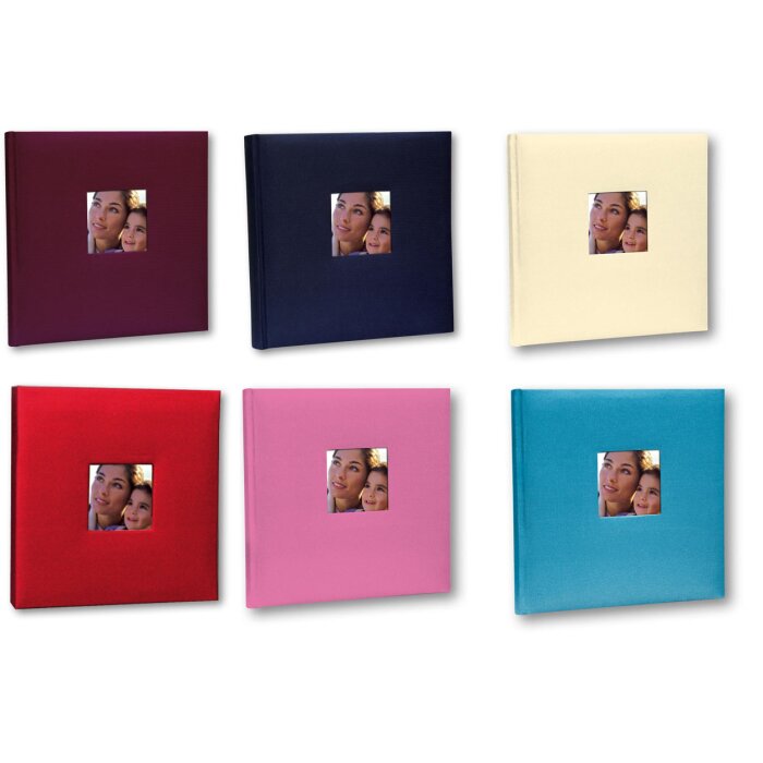 Katoen con Velina Fotoalbum 24x24 cm en 31x31 cm