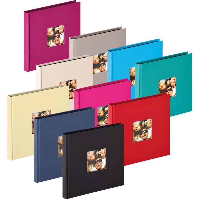 Klein fotoalbum leuk 18x18 cm vierkant