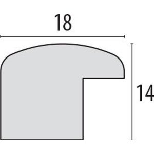 Houten lijst Action m19 - 20x25 cm bruin