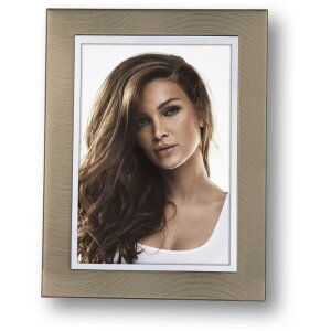 ZEP Metalen lijst meerval zilver en brons 10x15 cm tot 15x20 cm