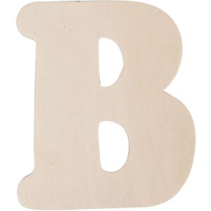 Letters a tot z gemaakt van hout 11 cm