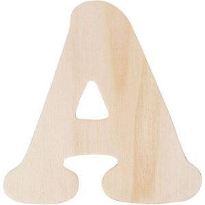 Letters a tot z gemaakt van hout 11 cm