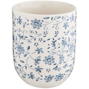 6cemu0012 Clayre Eef Mok Blauwe Bloesems - blauw
