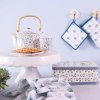 6cemu0012 Clayre Eef Mok Blauwe Bloesems - blauw