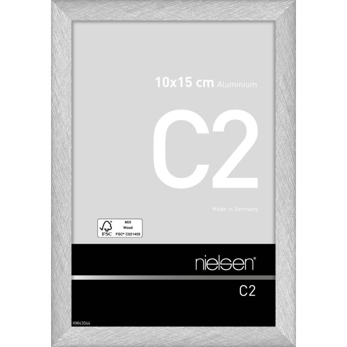 Nielsen Aluminium lijst c2 10x15 cm reflex zilver