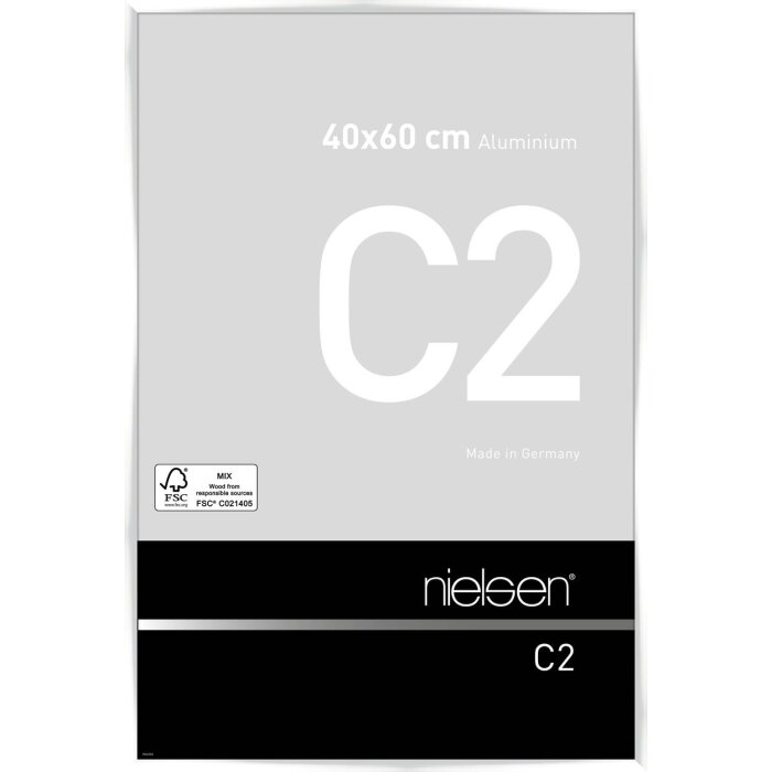 Nielsen Aluminium lijst c2 40x60 cm wit glanzend