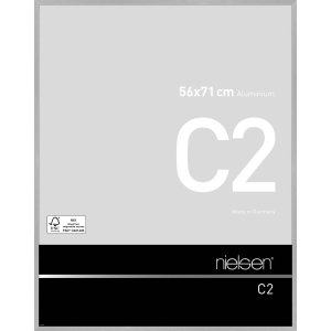 Nielsen Aluminium lijst c2 56x71 cm structuur zilver mat