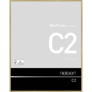 Nielsen Aluminium lijst c2 56x71 cm structuur goud mat