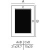 Houten lijst Apollon 21x30 cm zilver