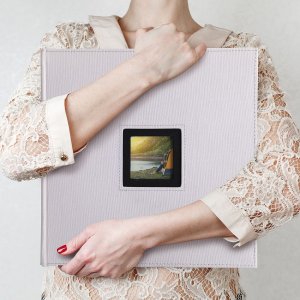 Walther Fotoalbum Zwart Wit 26x25 cm en 30x30 cm 50 zwarte paginas