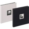 Walther Fotoalbum Zwart Wit 26x25 cm en 30x30 cm 50 zwarte paginas