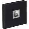 Walther Fotoalbum Zwart Wit 26x25 cm en 30x30 cm 50 zwarte paginas